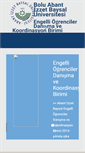 Mobile Screenshot of engelsiz.ibu.edu.tr